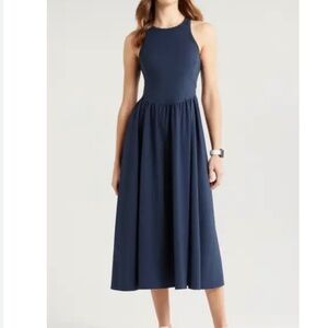 Zella Effortless Cutout Back Hybrid Dress